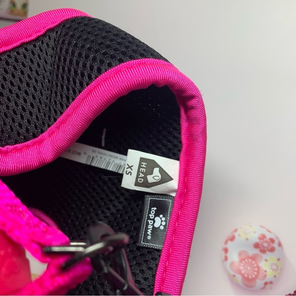 XS PINK HARNESS AND BED-DAZZLED RETRACTABLE LEASHE - Picture 5 of 5